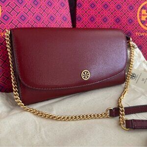 New Tory Burch ROBINSON CHAIN WALLET crossbody bag